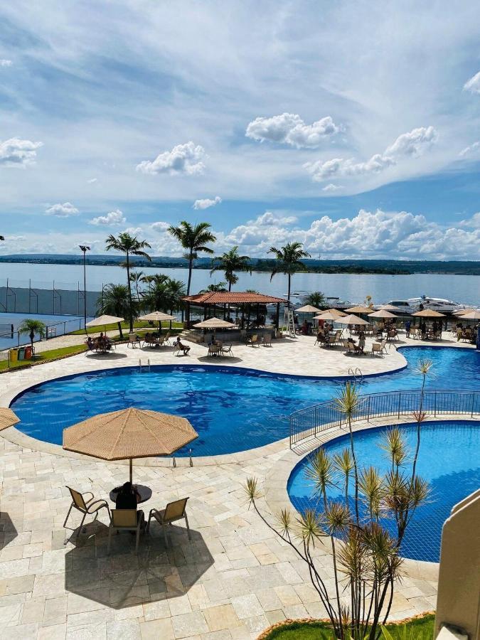 Luxuoso Flat Lake Side Com Vista Para O Lago Brasília Ngoại thất bức ảnh