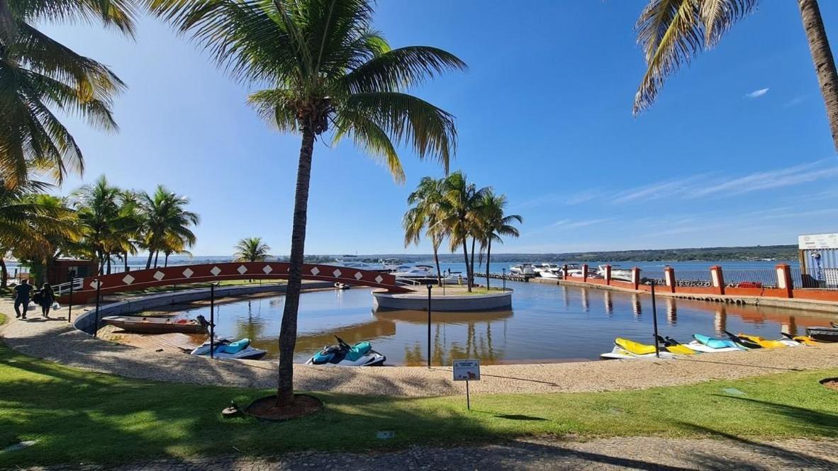Luxuoso Flat Lake Side Com Vista Para O Lago Brasília Ngoại thất bức ảnh